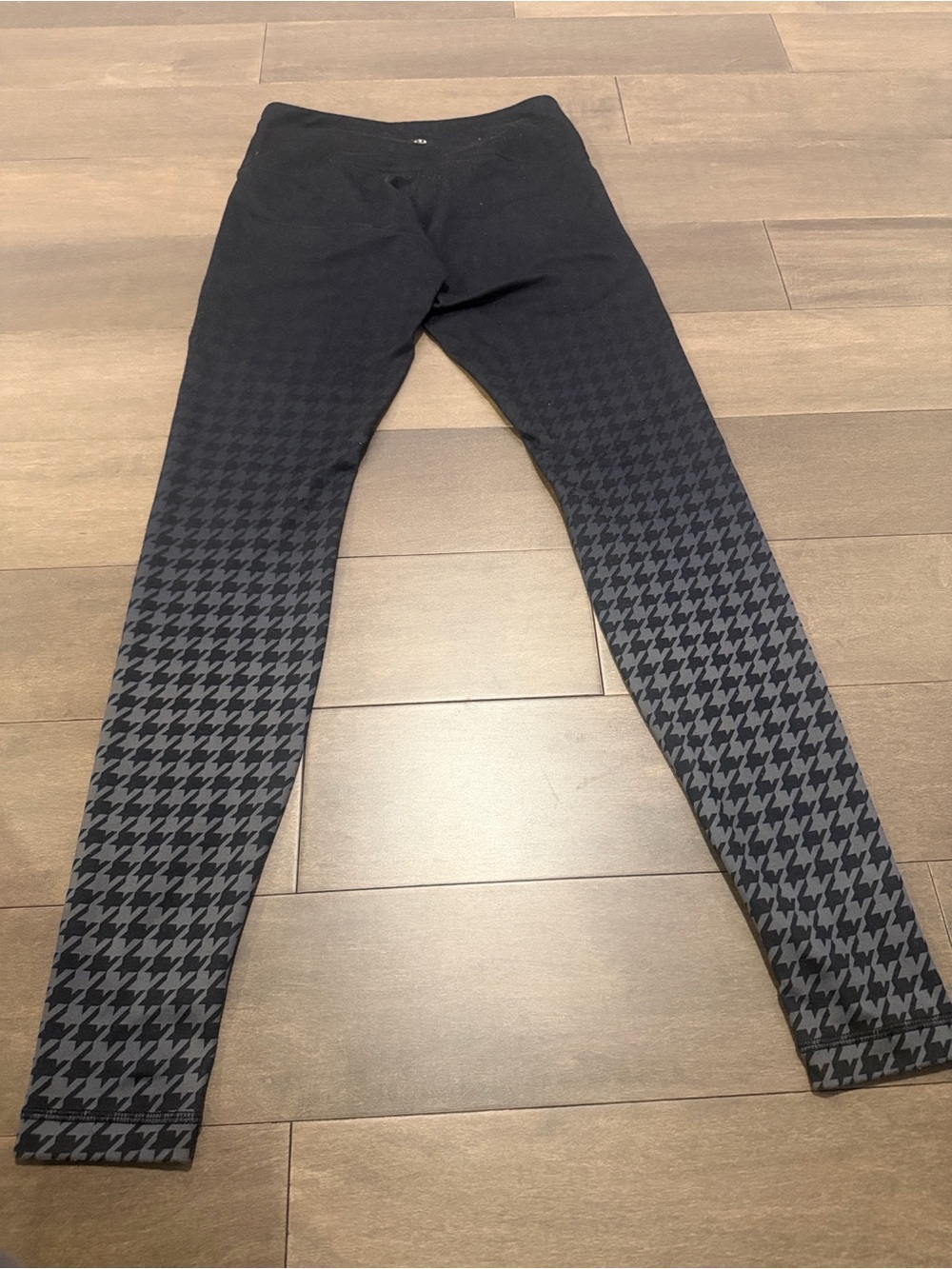 Black Houndstooth Women’s Leggings - Comfortable Everyday Bottoms